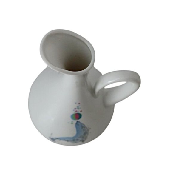 Vintage 1950 ALKA KUNST BAVARIA Porcelain Bud Vase French Poodle & Seal West Ger - Picture 5 of 7